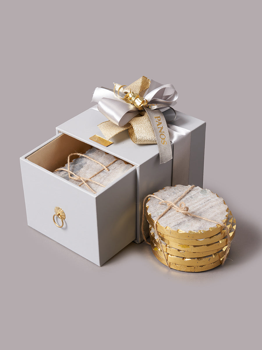 Shimmer & Sip Light Grey (Set of 6)