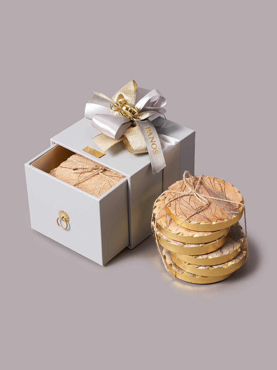 Shimmer & Sip Beige (Set of 6)