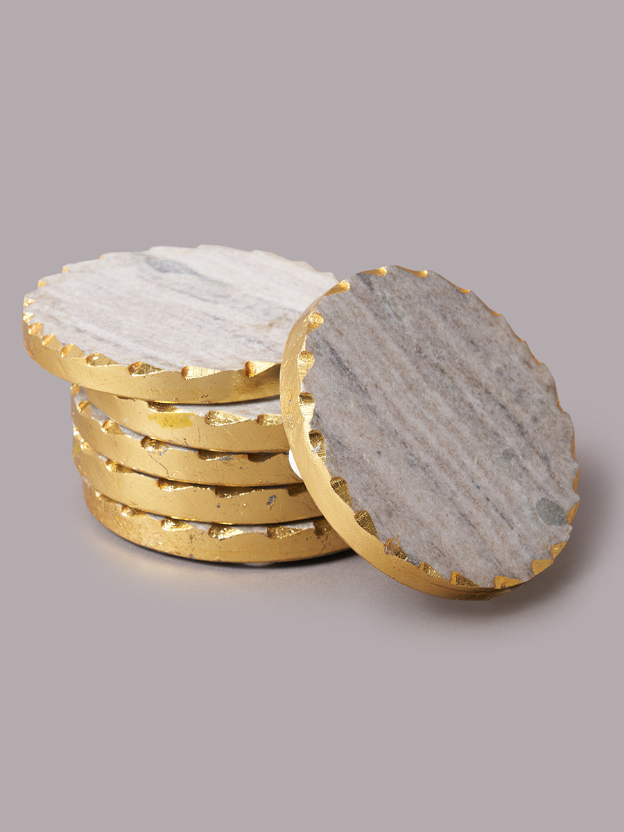 Shimmer & Sip Light Grey (Set of 6)